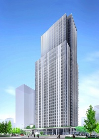 仙台トラストタワーの完成予想図(資料:森トラスト)