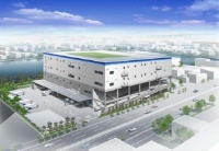 松竹新木場倉庫の完成予想（資料：日本レップ）