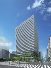 京橋3-1プロジェクト（仮称）の外観イメージ（資料：東京建物）