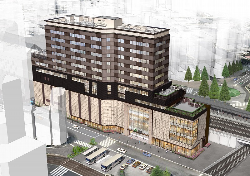 JR大塚駅南口ビル（仮称）の完成予想図（資料：東日本旅客鉄道） 日経不動産マーケット情報