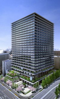 東京スクエアガーデンの完成予想図（資料：東京建物）