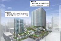 都市再生ステップアップ・プロジェクト（竹芝地区）の完成予想図（資料：東京都都市整備局）