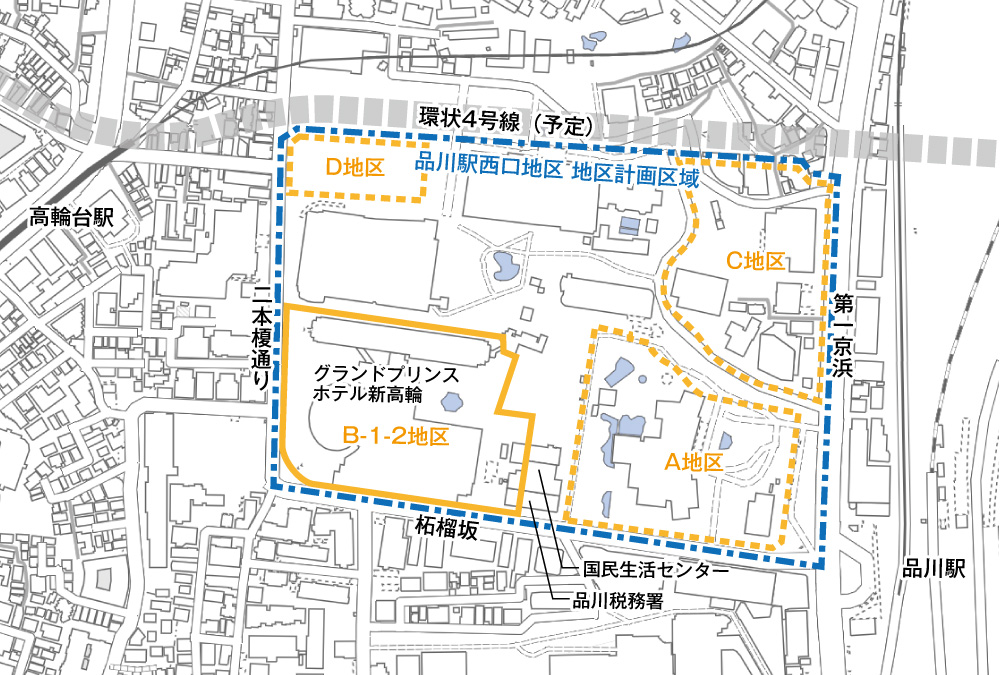【開発】西武不動産が27万m2の複合ビル、品川駅西口に